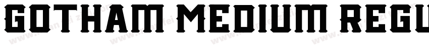 Gotham Medium Regul字体转换